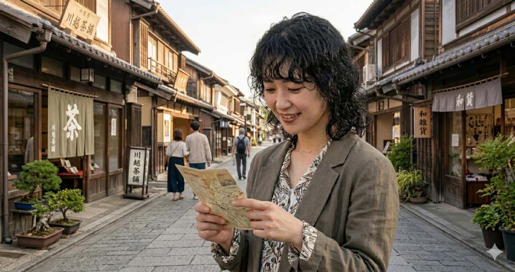 くせ毛活かしのウルフスタイルの女性画像